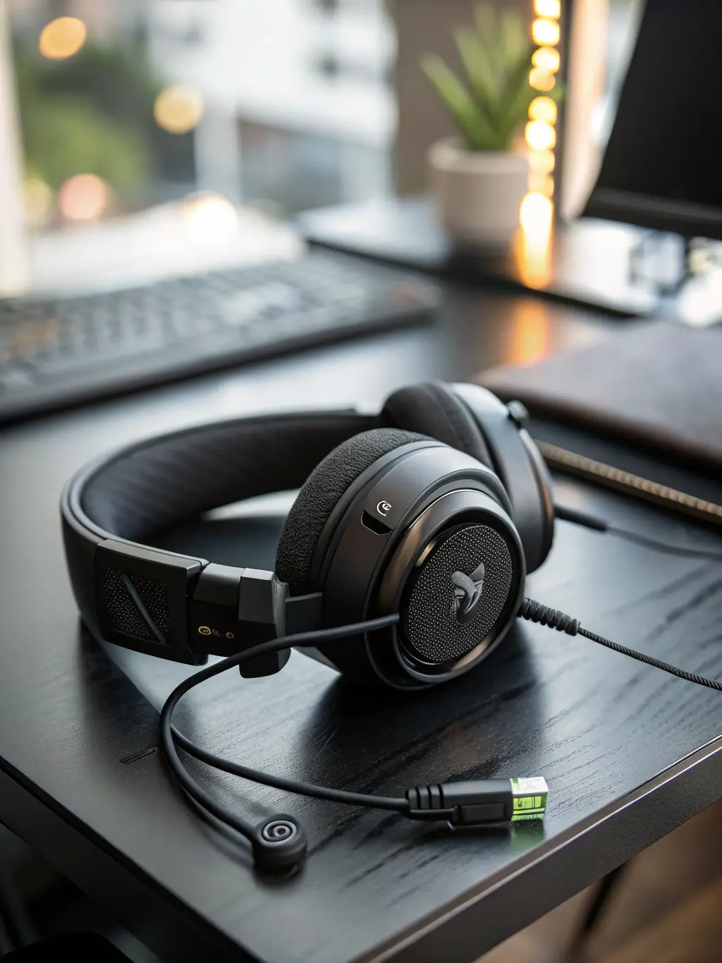 A pair of SoundNest Audio gaming headphones with vibrant RGB lighting, showcasing the immersive sound quality for an enhanced gaming experience.